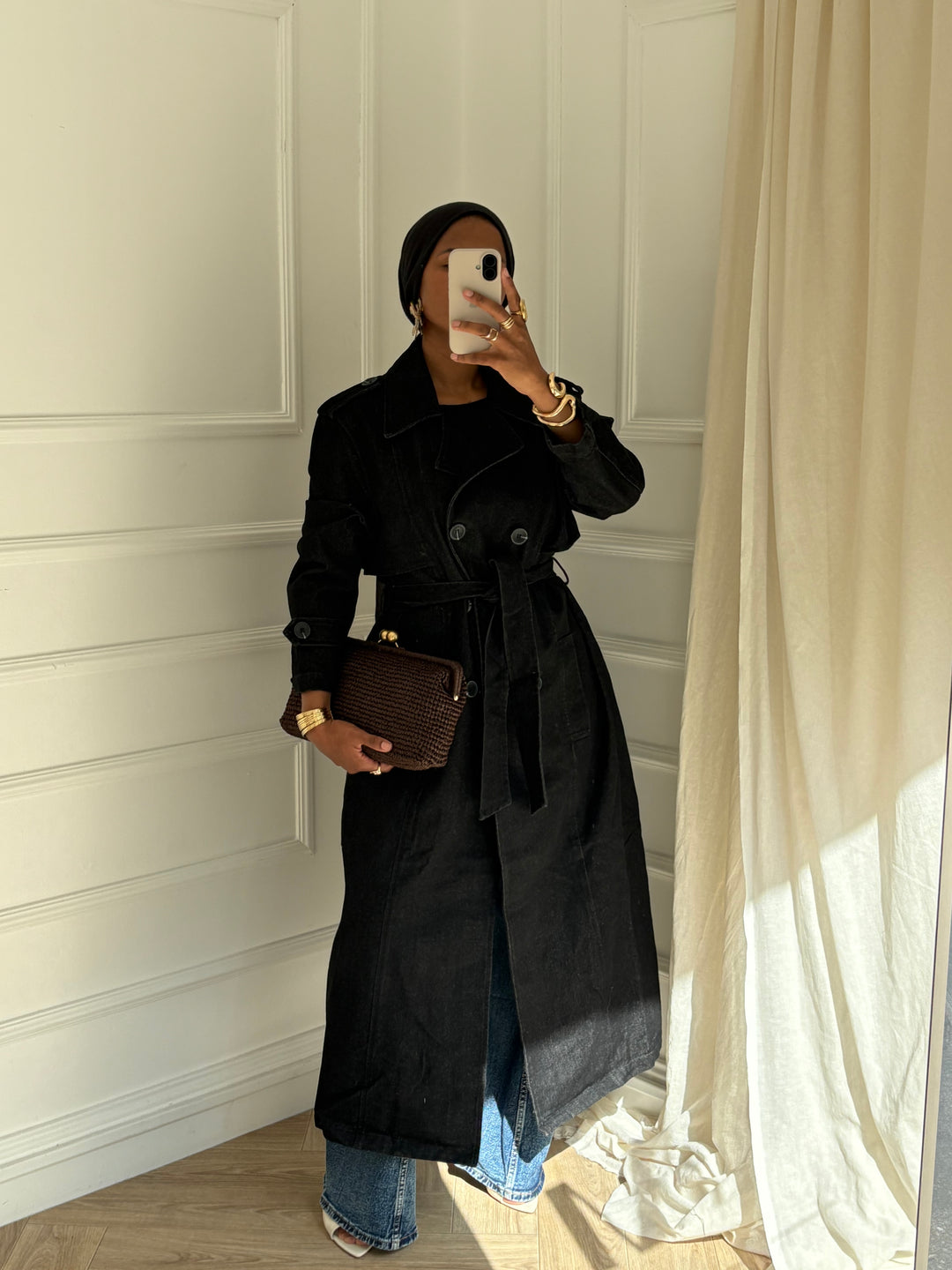 TRENCH JEAN NOIR