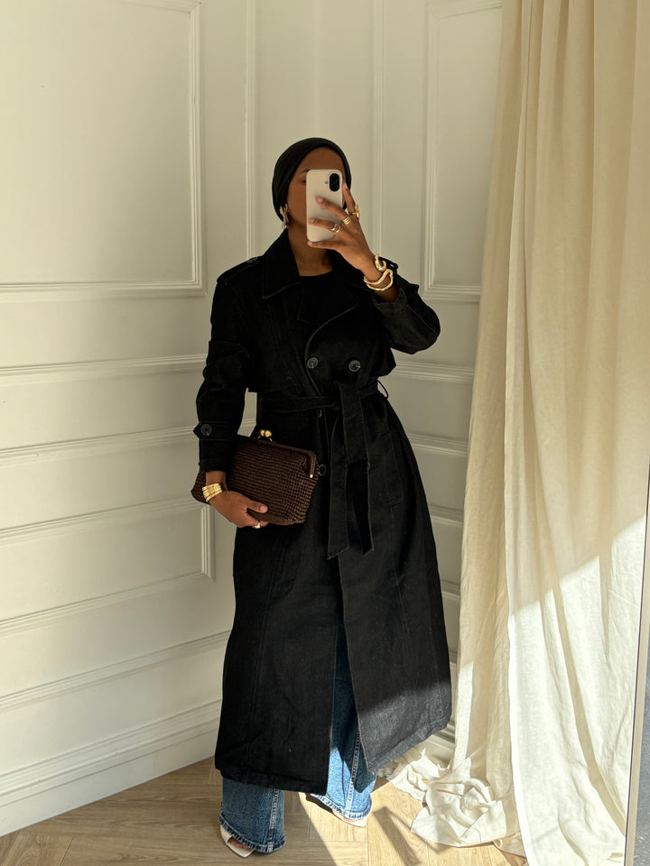 TRENCH JEAN NOIR