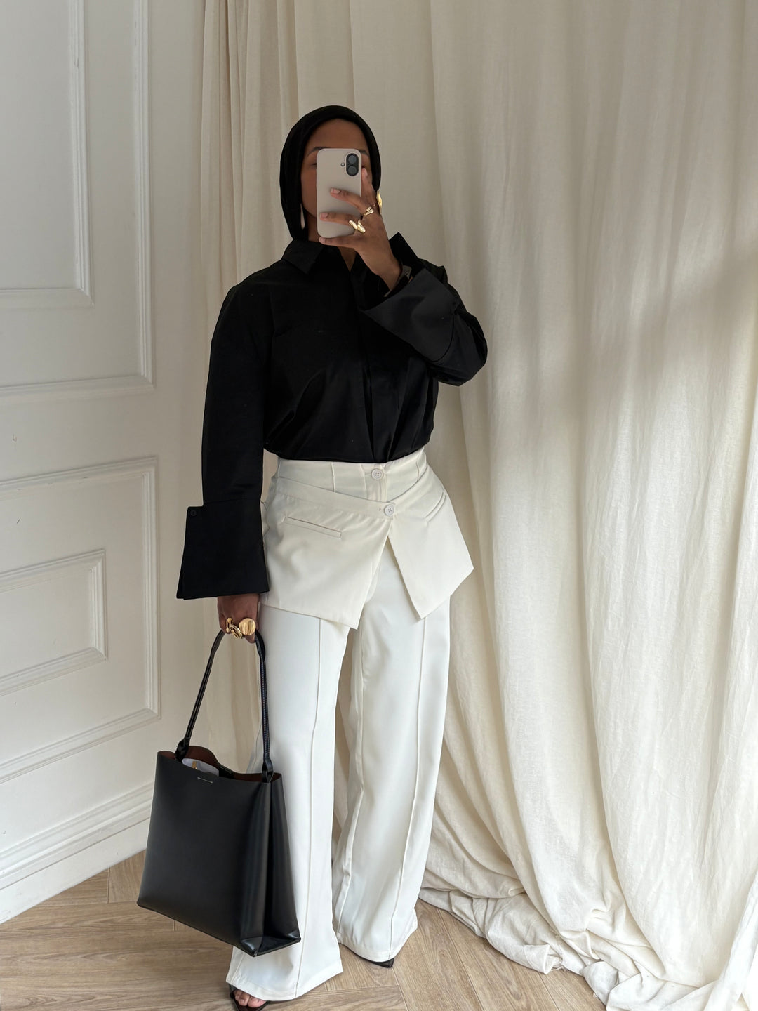 PANTALON JUPE CRÈME