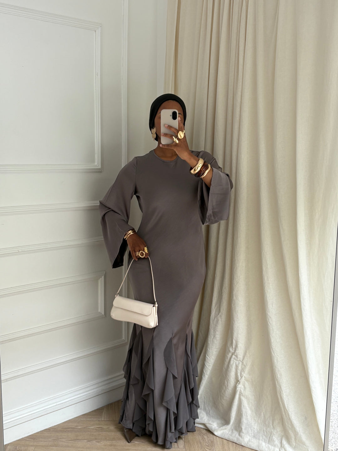 ROBE ZAHRA TAUPE