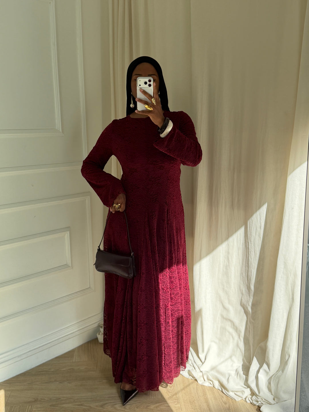 ROBE ODETTE BORDEAUX