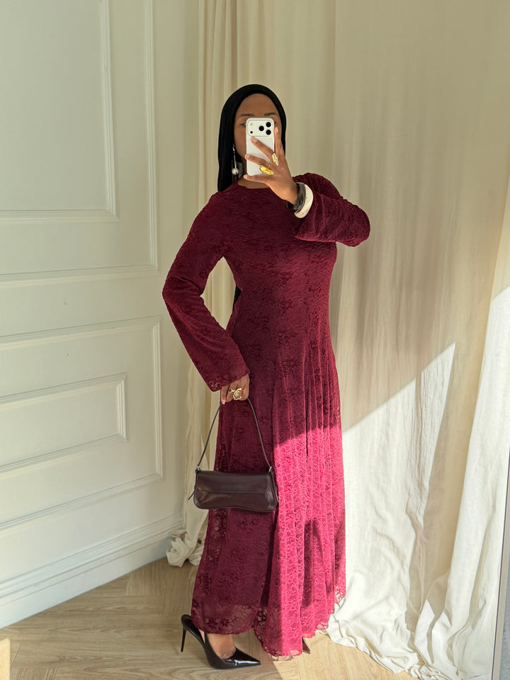 ROBE ODETTE BORDEAUX