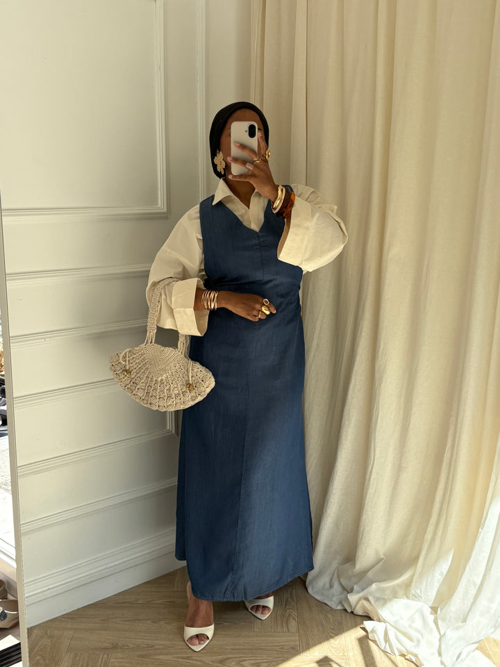 ROBE SANS MANCHE TENCEL