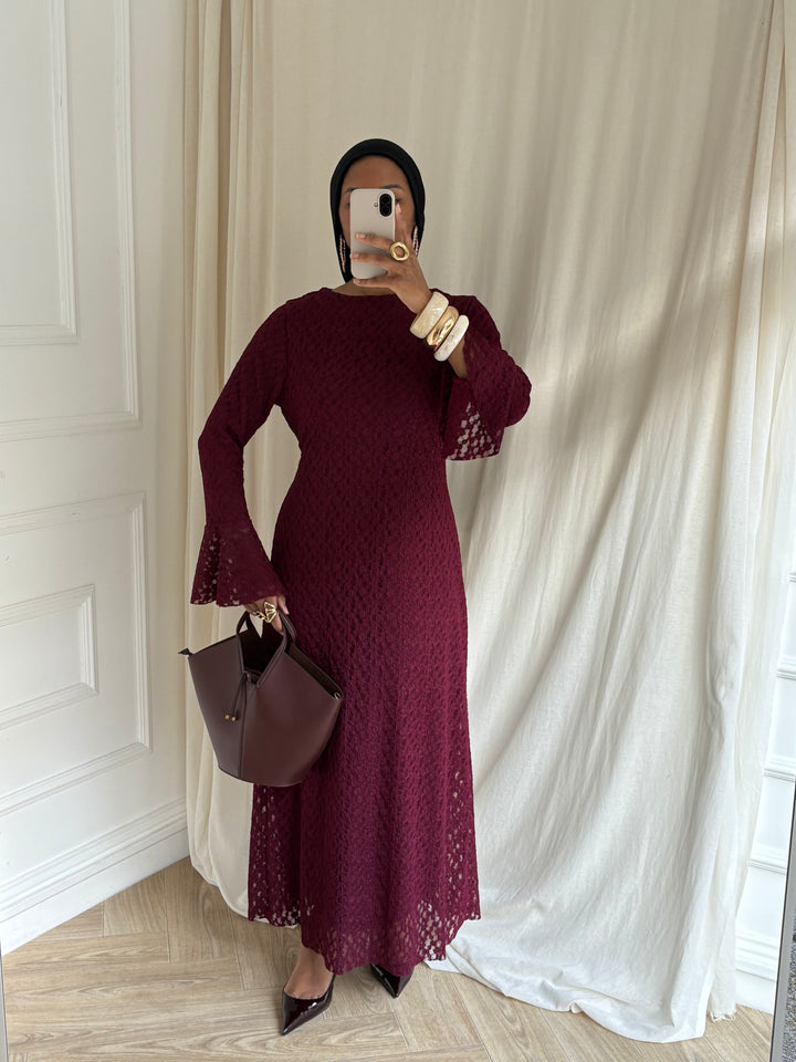 ROBE KAMARA BORDEAUX