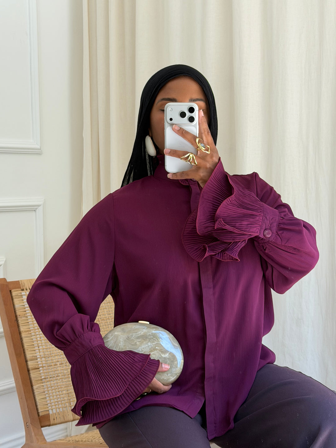 BLOUSE BOHAM BORDEAUX