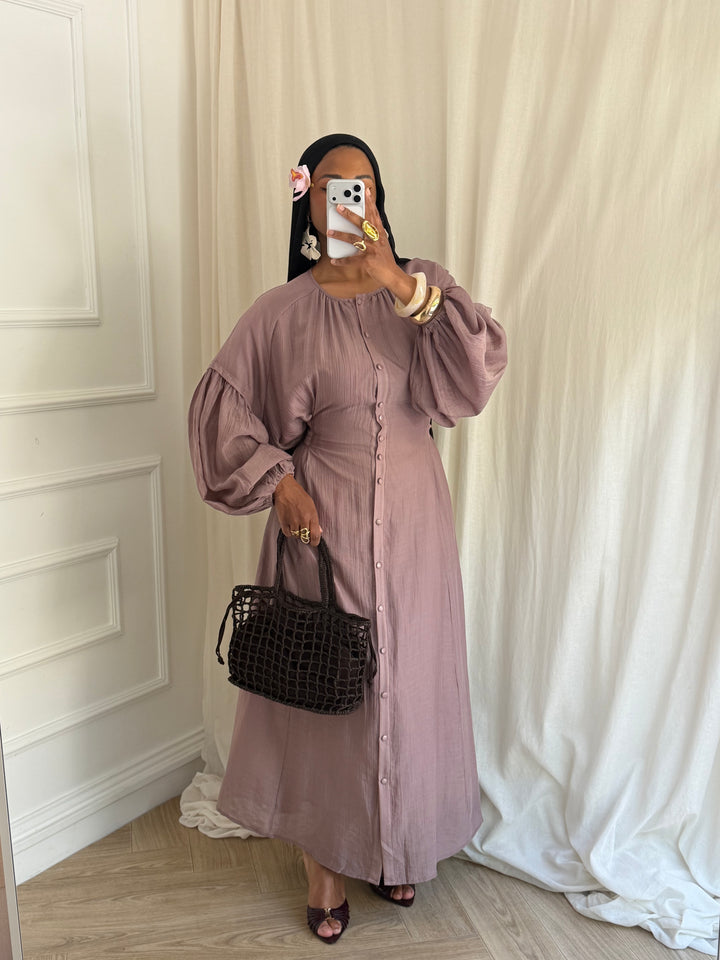 ROBE SOMALYA VIEUX ROSE