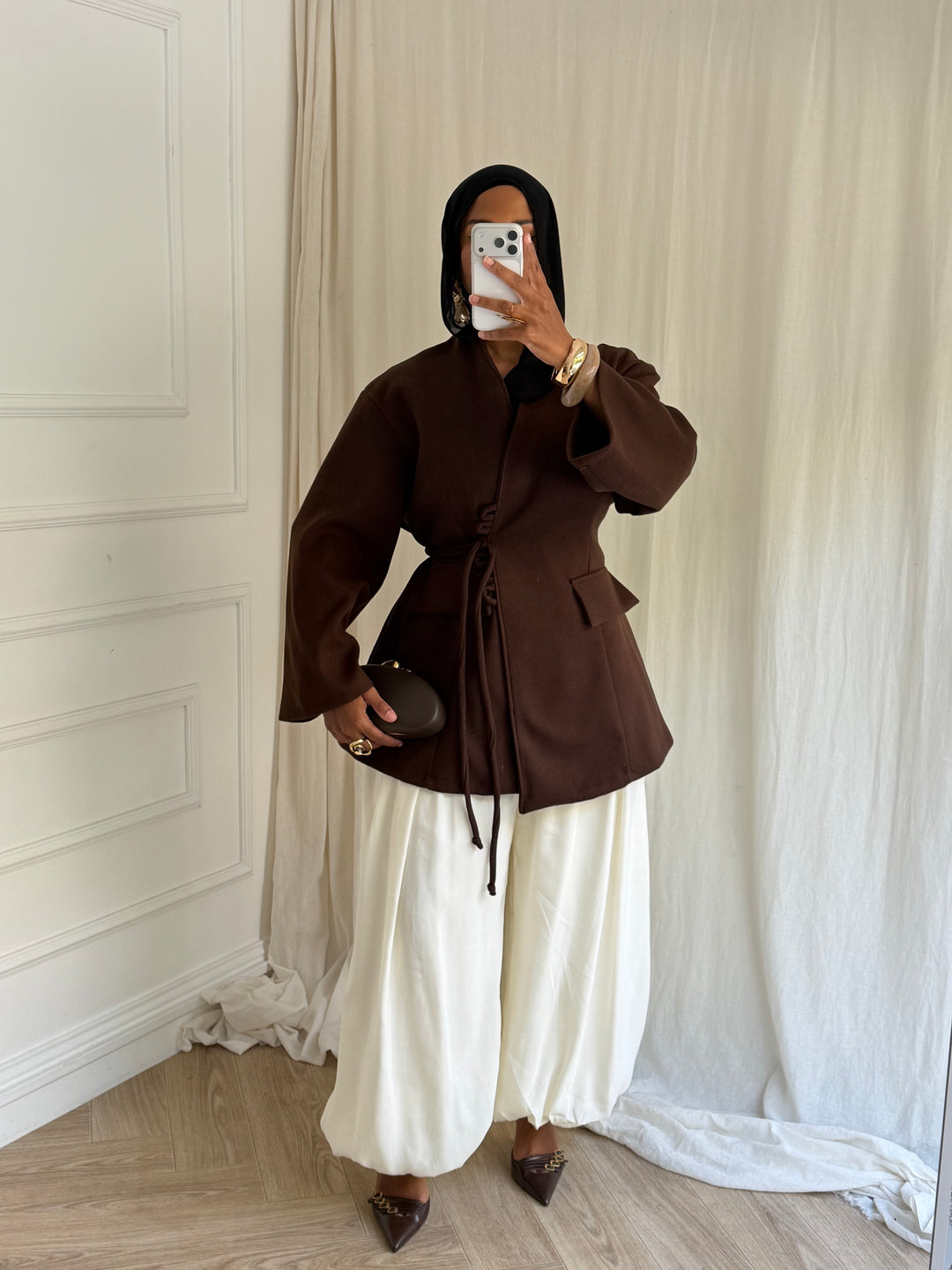 VESTE BELLA MARRON