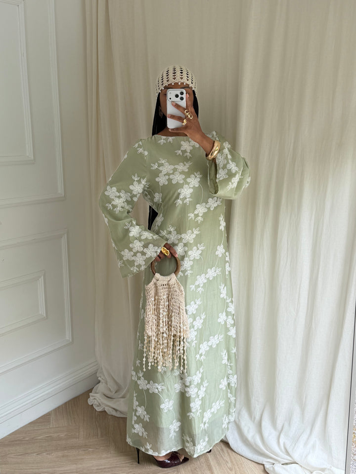 ROBE MAYAL VERT