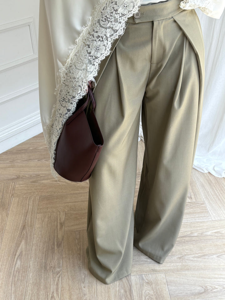 PANTALON OVERSIZED OLIVE