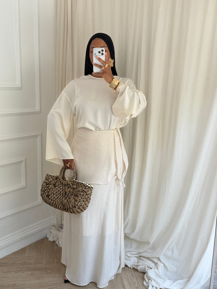 JUPE AYRA BEIGE