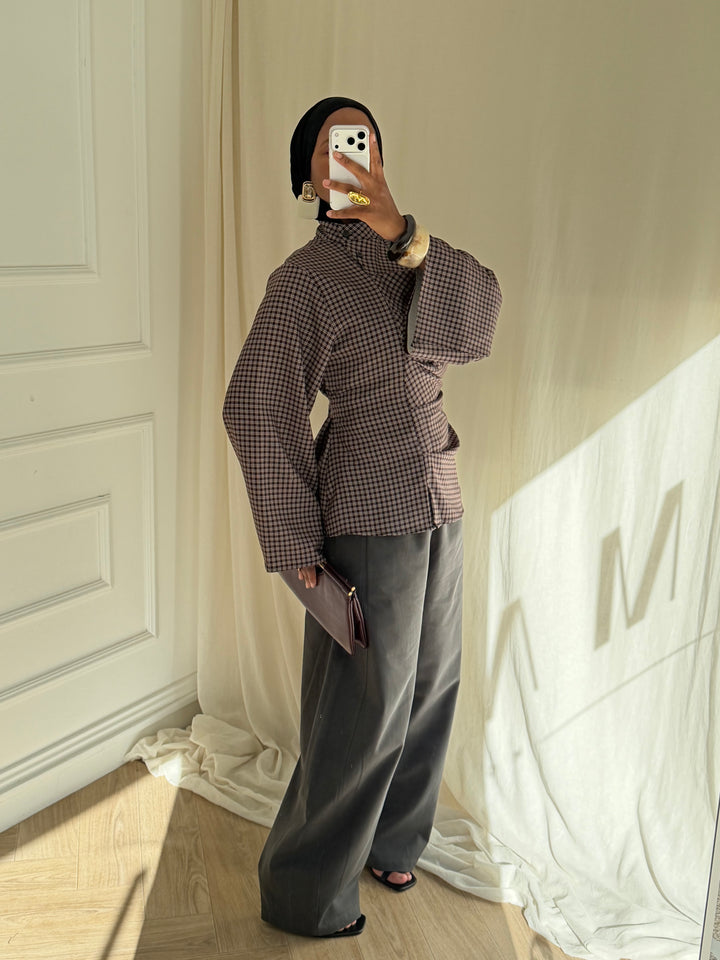 PANTALON SUURA GRIS FONCÉ