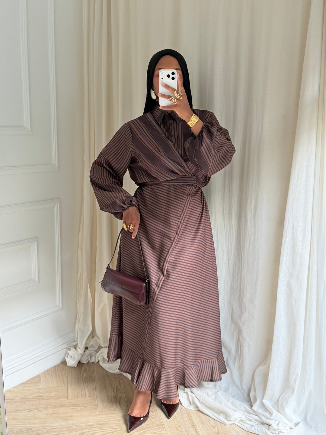 ROBE EDEN MARRON