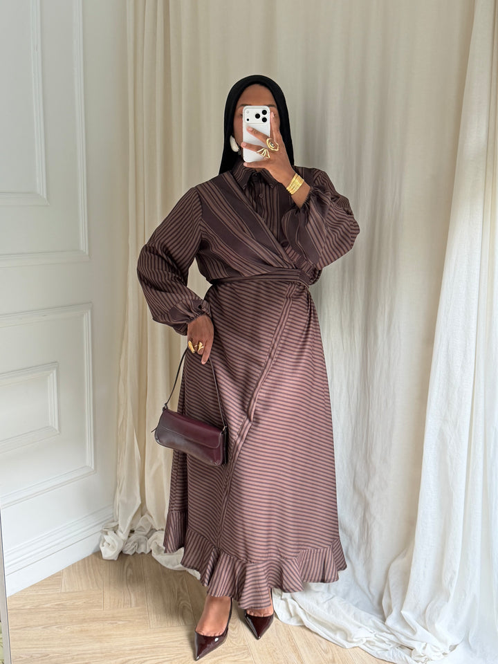 ROBE EDEN MARRON