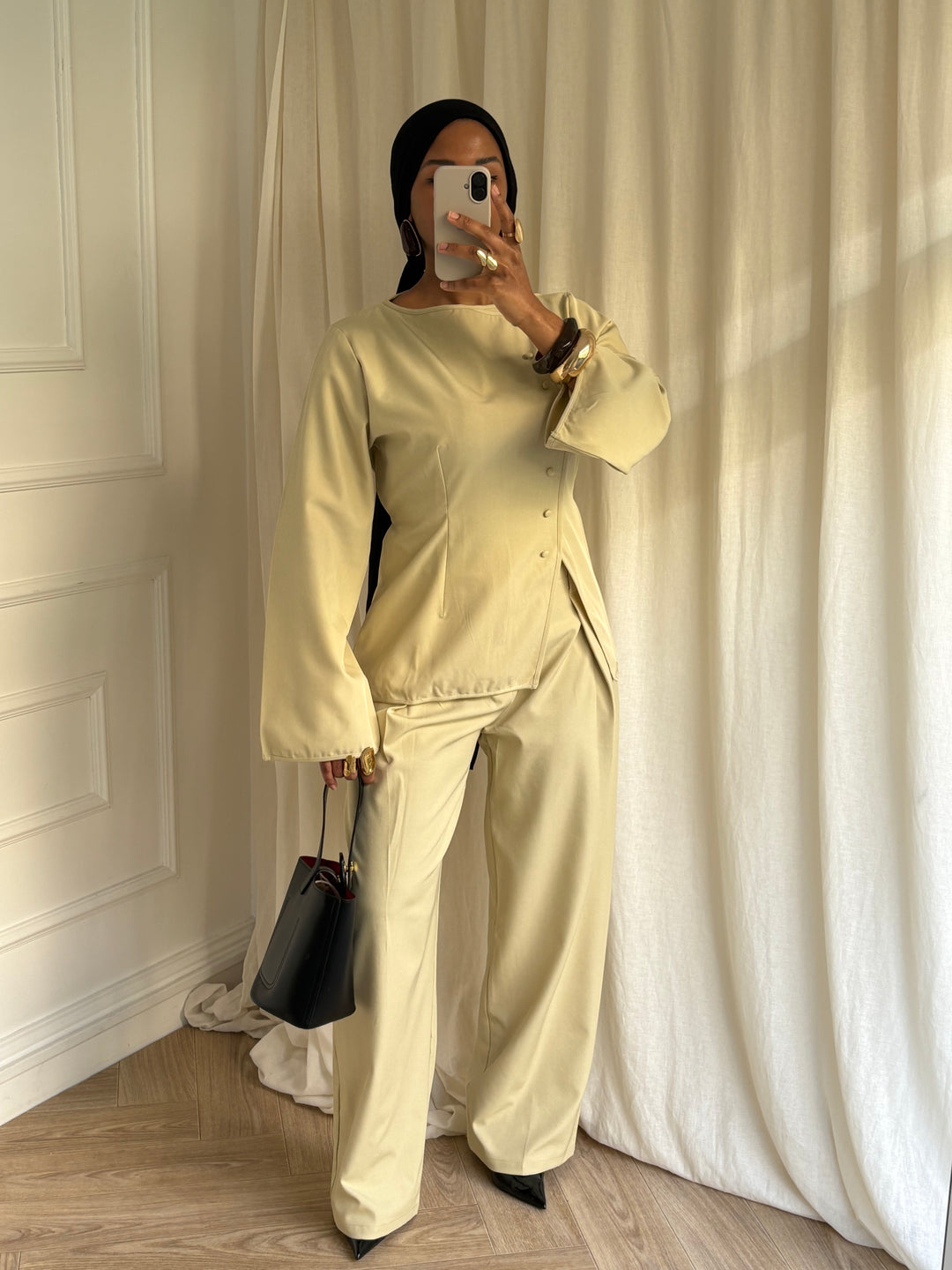 BLOUSE TAILLEUR BOUTONS AVOCAT