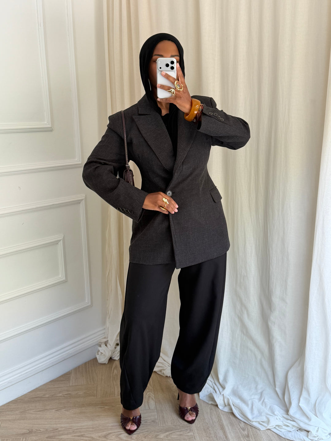 BLAZER MABILO GRIS FONCÉ