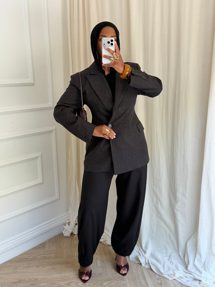 BLAZER MABILO GRIS FONCÉ
