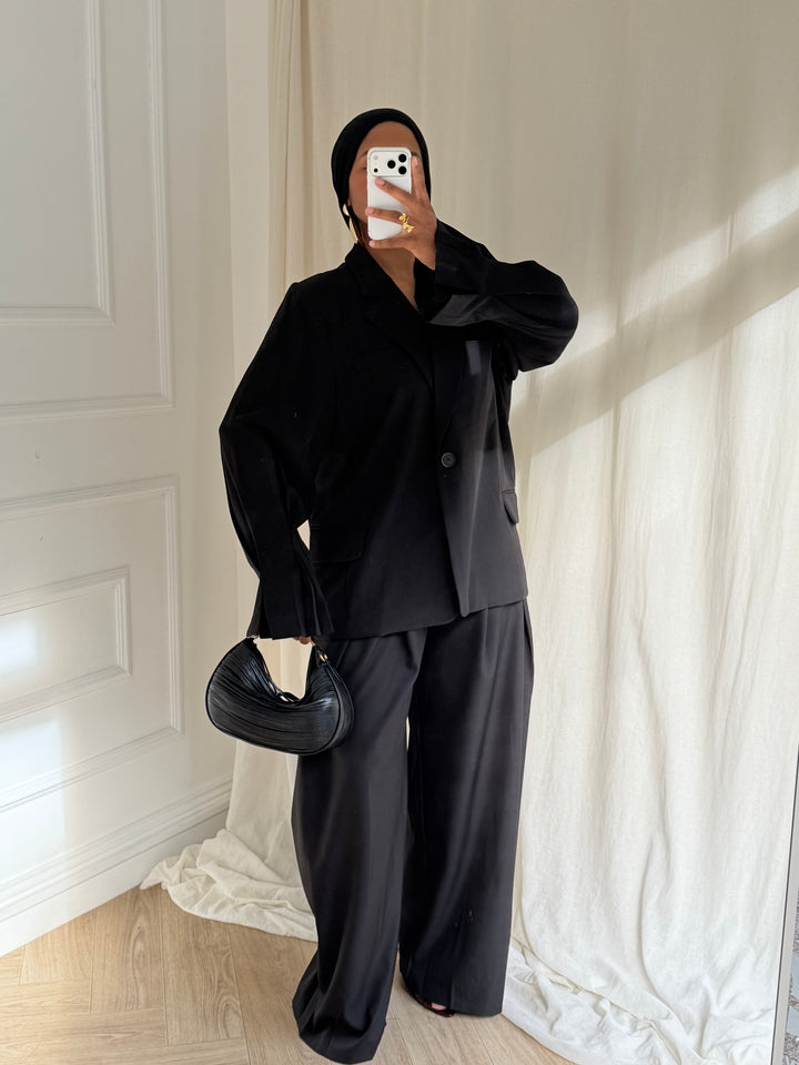 BLAZER PREMIUM MANCHES BOUFFANTES NOIR