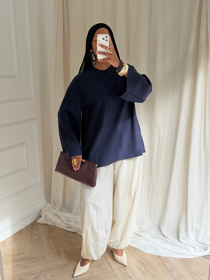 TOP ESSENTIEL BLEU MARINE