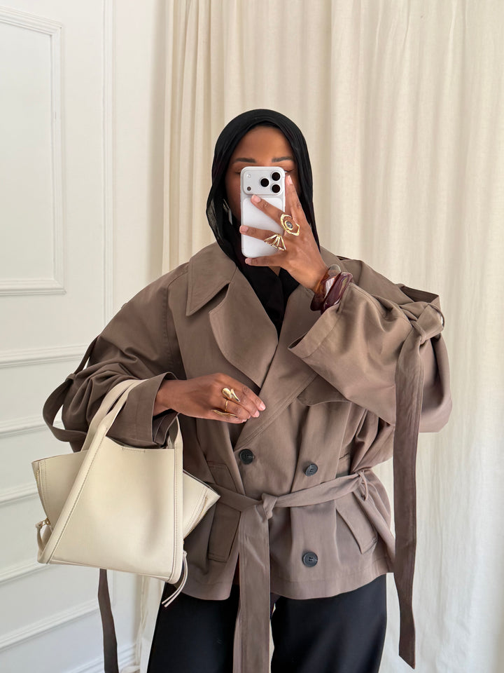 TRENCH COURT EYDA TAUPE