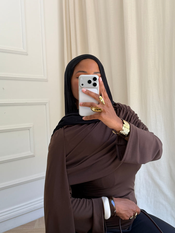 Blouse AVA TAUPE MARRON