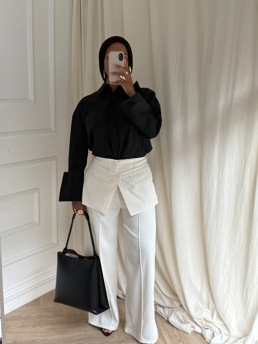 PANTALON JUPE CRÈME
