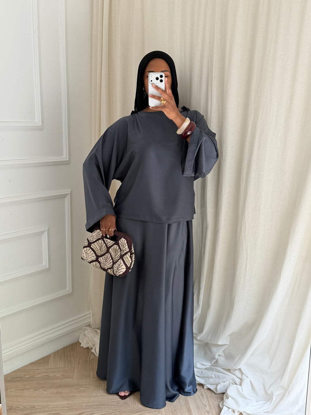 SET JUPE ÉLÉGANCE GRIS
