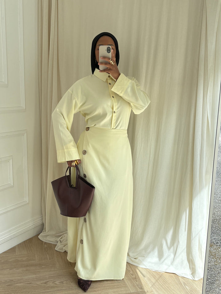ENSEMBLE BOUTONS JAUNE