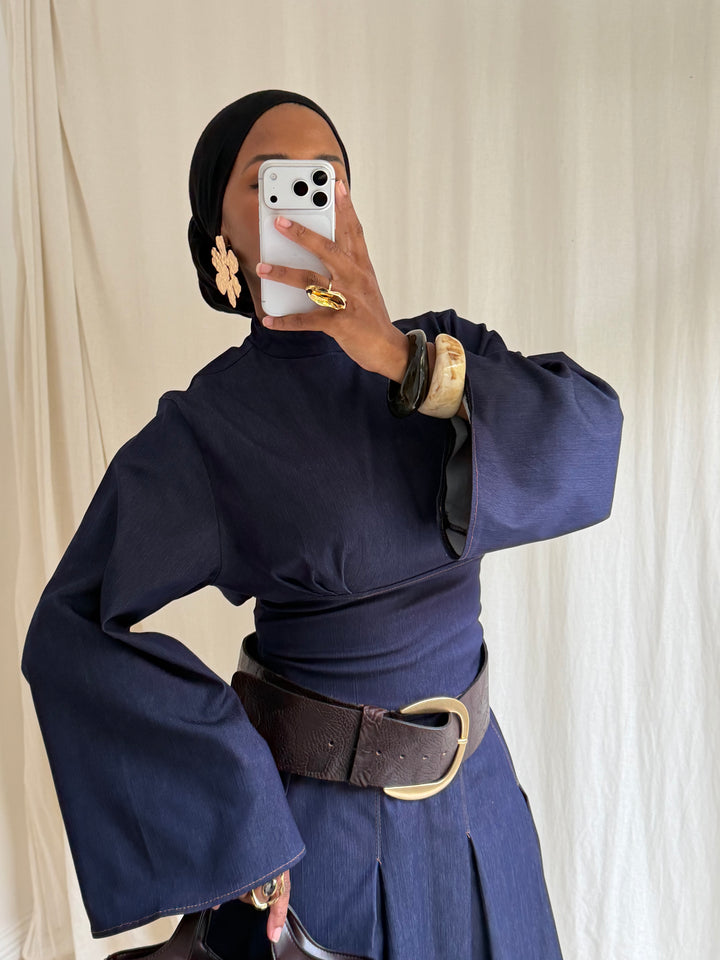 TOP CINTRÉ DENIM