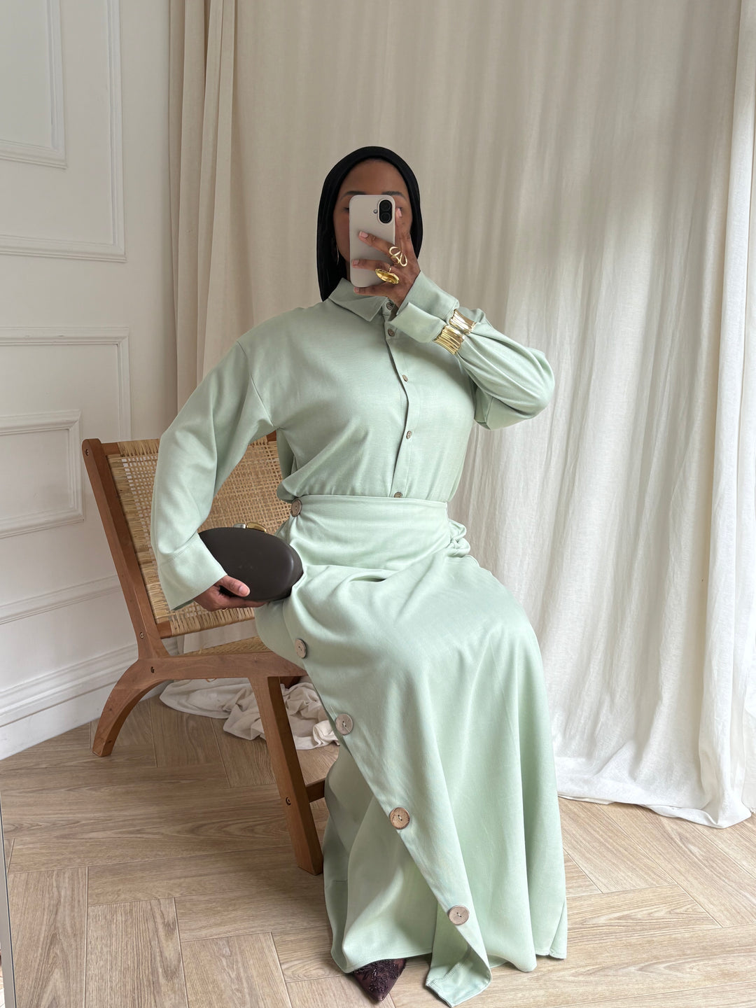 ENSEMBLE BOUTONS VERT