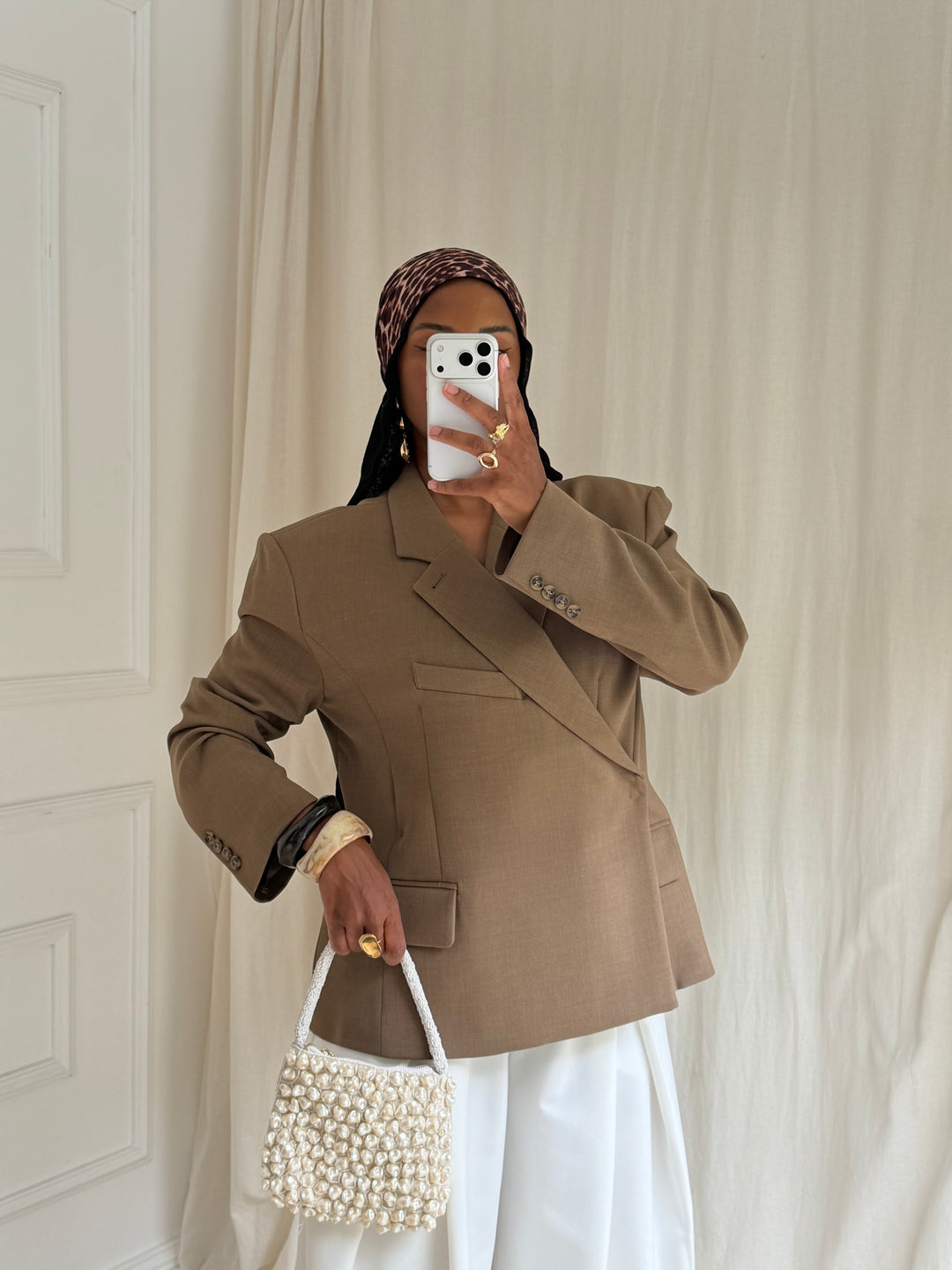 BLAZER CROISÉ PREMIUM CAMEL