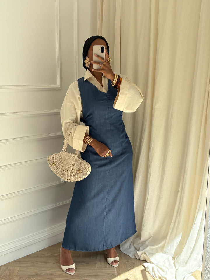 ROBE SANS MANCHE TENCEL