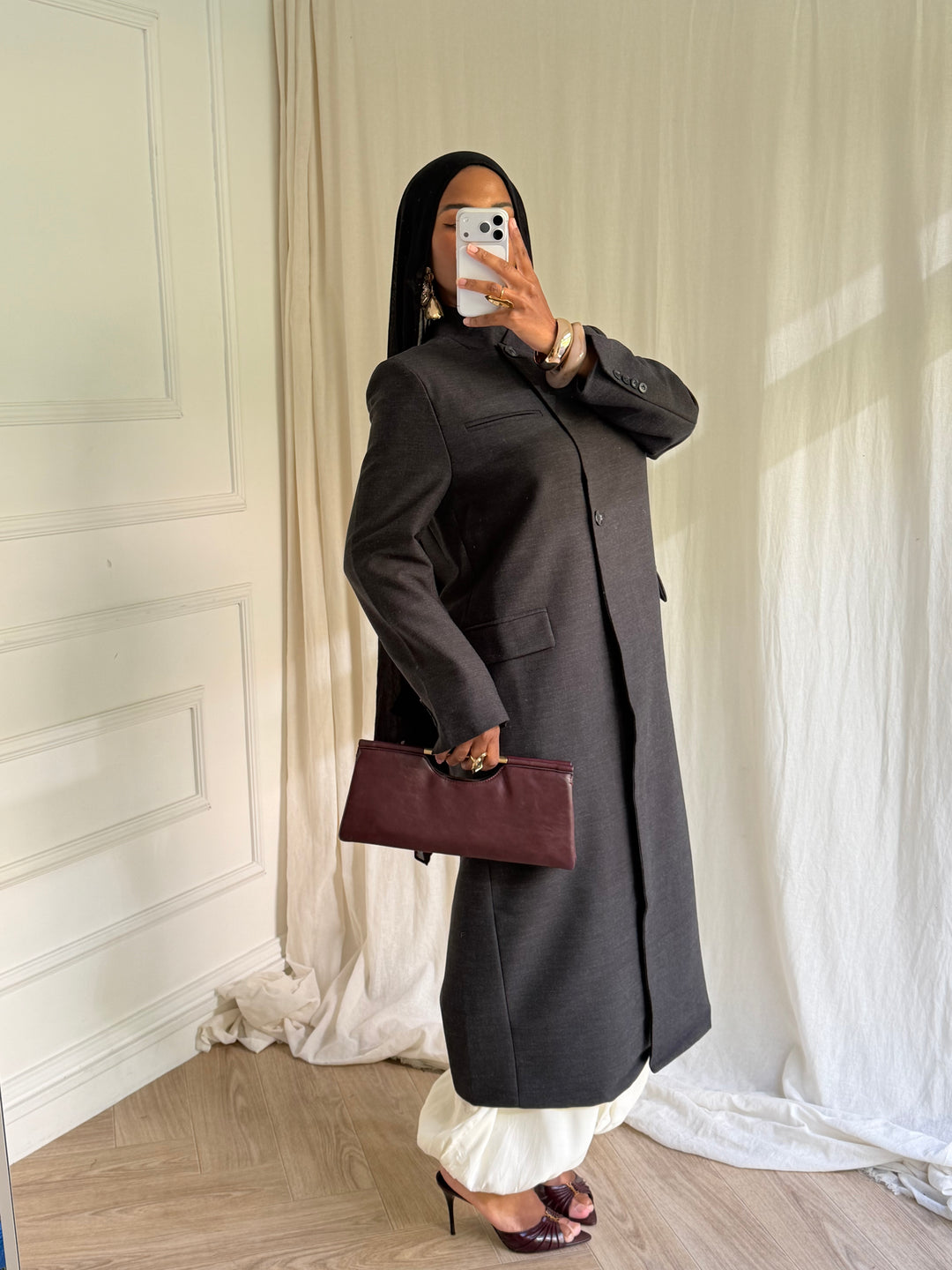 COAT LONG PREMIUM NOIR