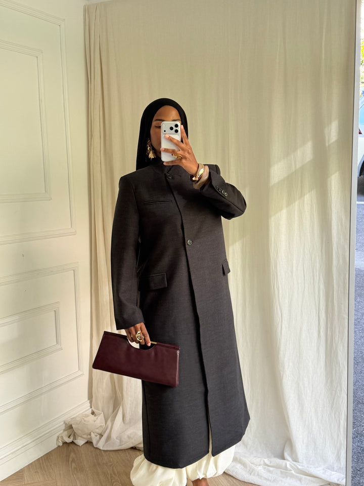 COAT LONG PREMIUM NOIR