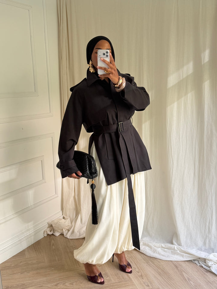 TRENCH COURT LUXURY NOIR