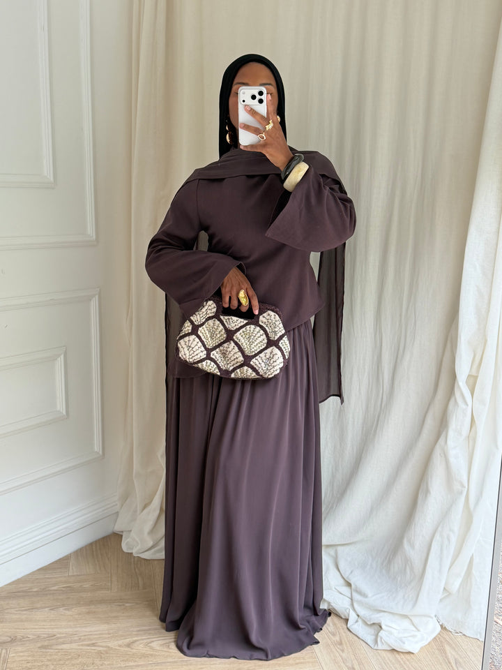 SET AMAYA AUBERGINE