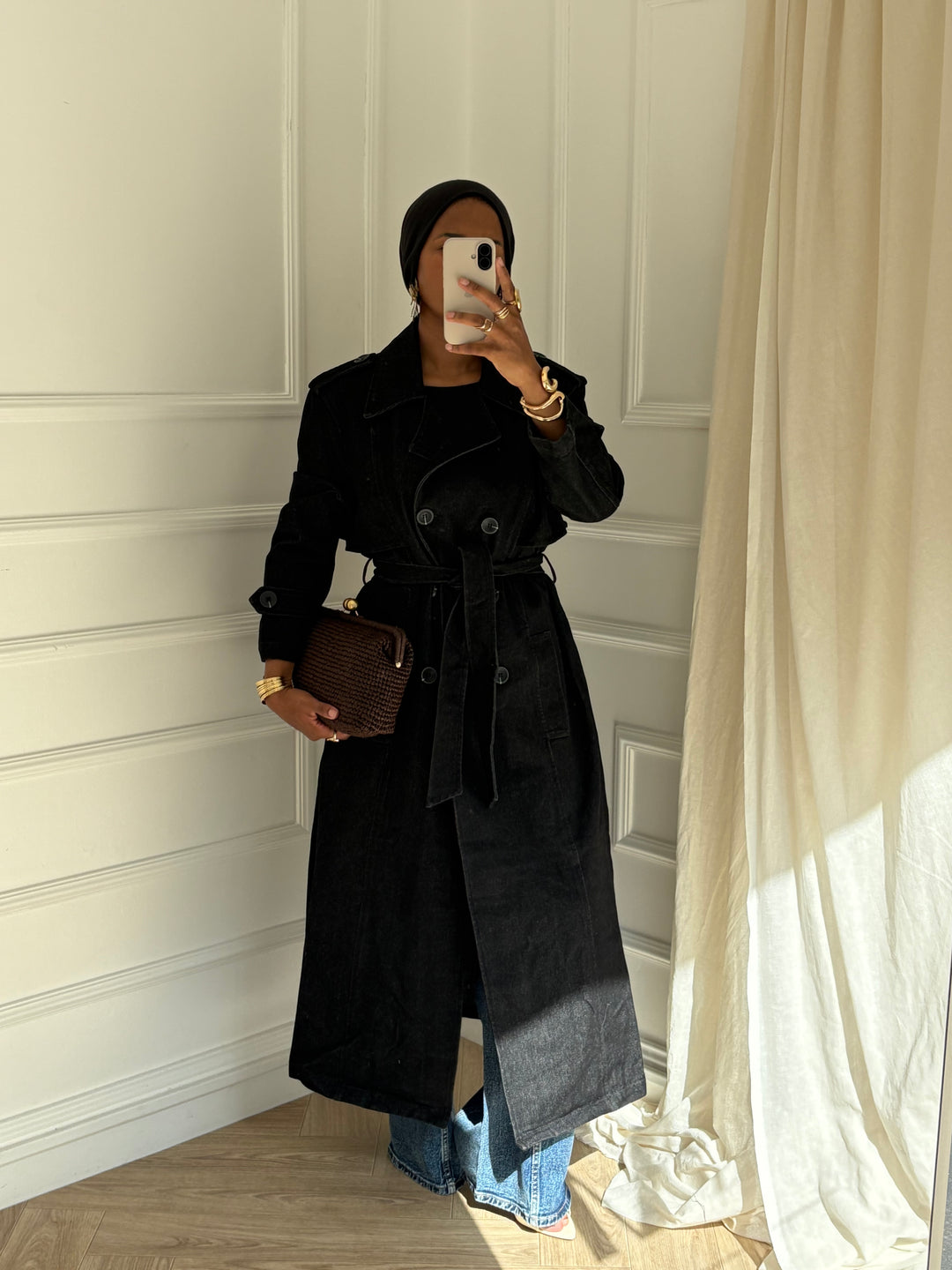 TRENCH JEAN NOIR