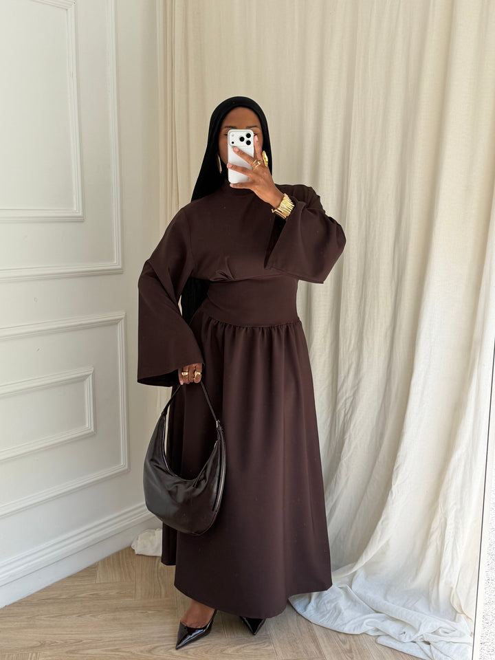 ROBE CINTRÉ JOHA MARRON