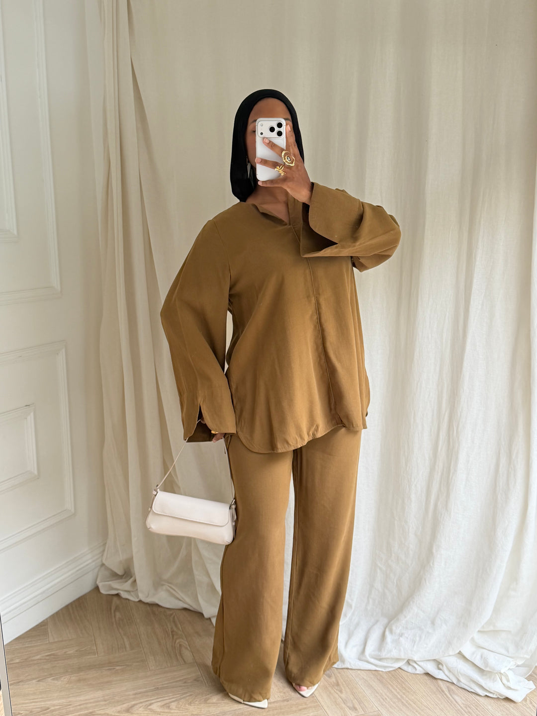 ENSEMBLE RAYON OLIVE