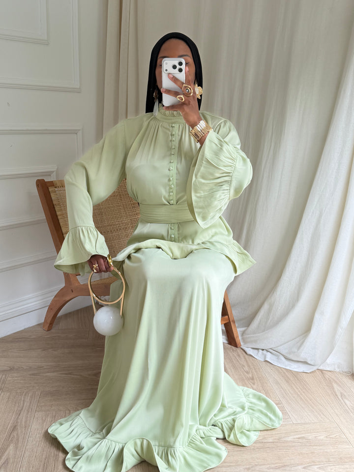 ENSEMBLE DAYAN LUXE VERT D’EAU