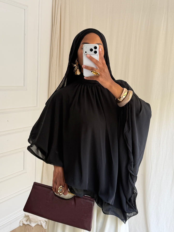 PONCHO MONIKA NOIR