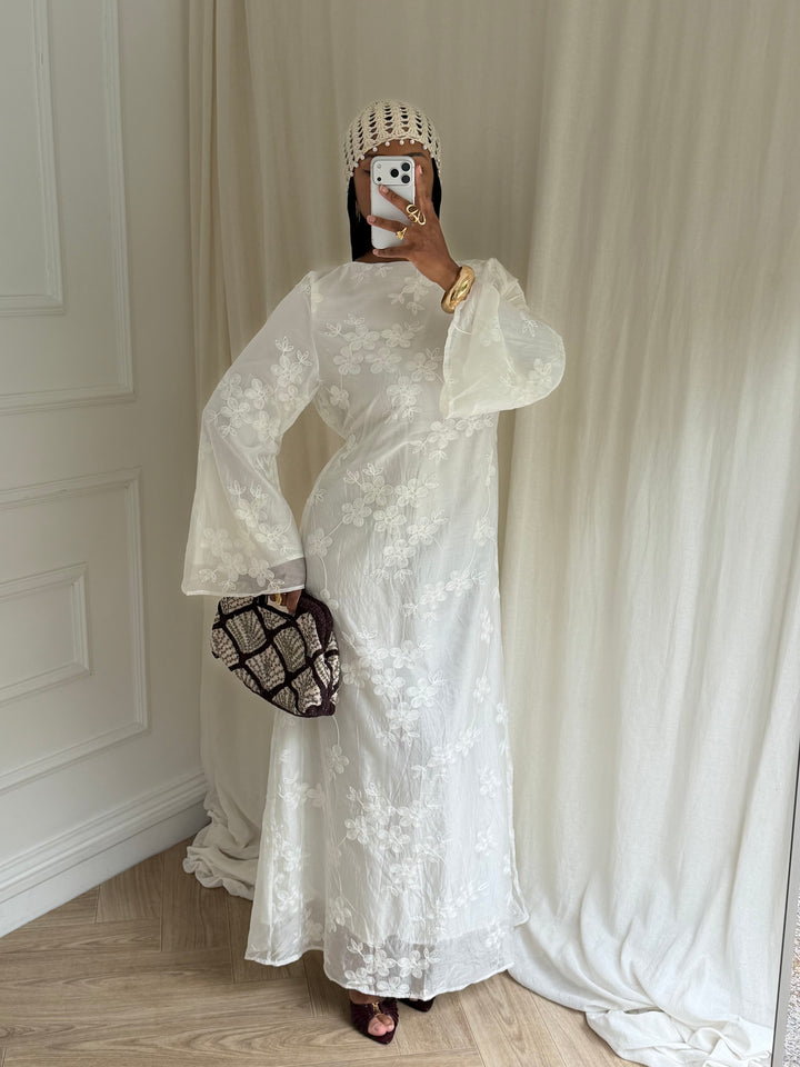 ROBE MAYAL BLANCHE