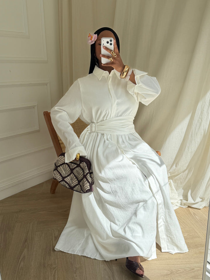 ROBE SOKONA BLANCHE