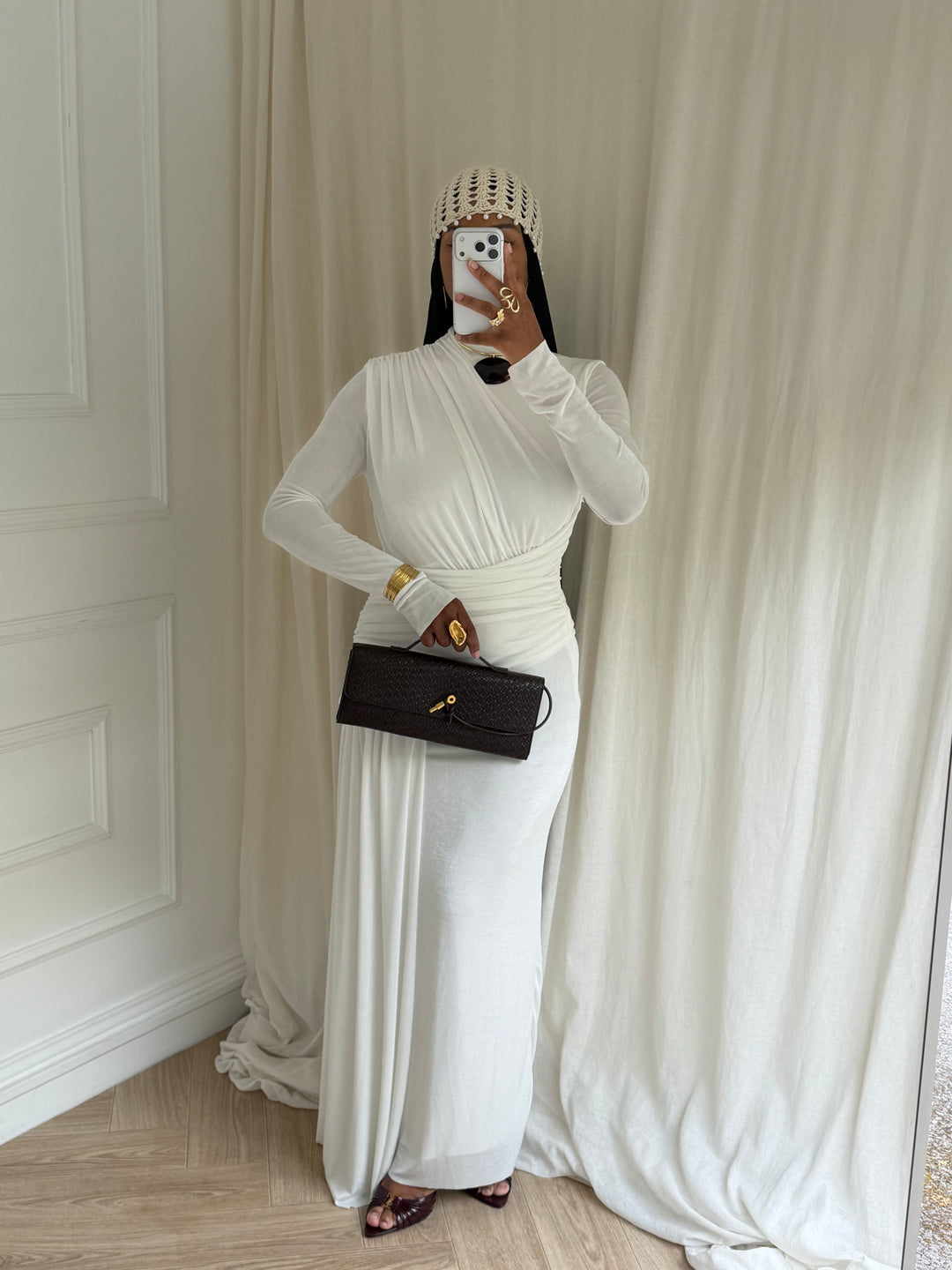 ROBE COKTAIL BLANCHE