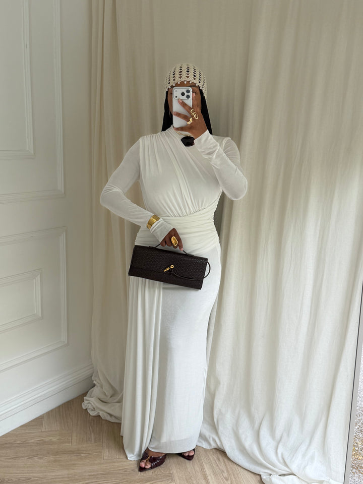 ROBE COKTAIL BLANCHE