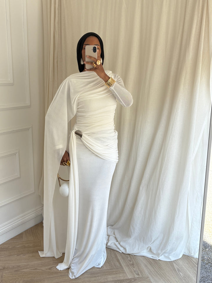 ROBE GALA BLANC
