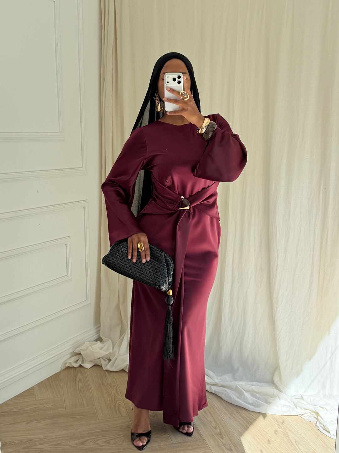 ROBE EVA BORDEAUX