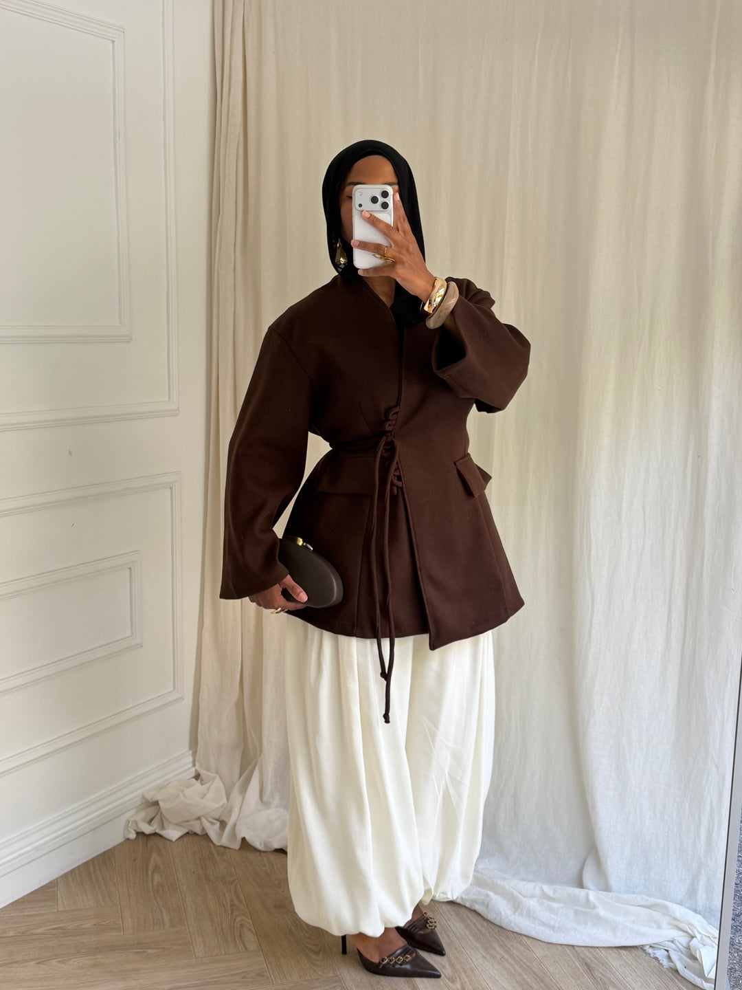 VESTE BELLA MARRON