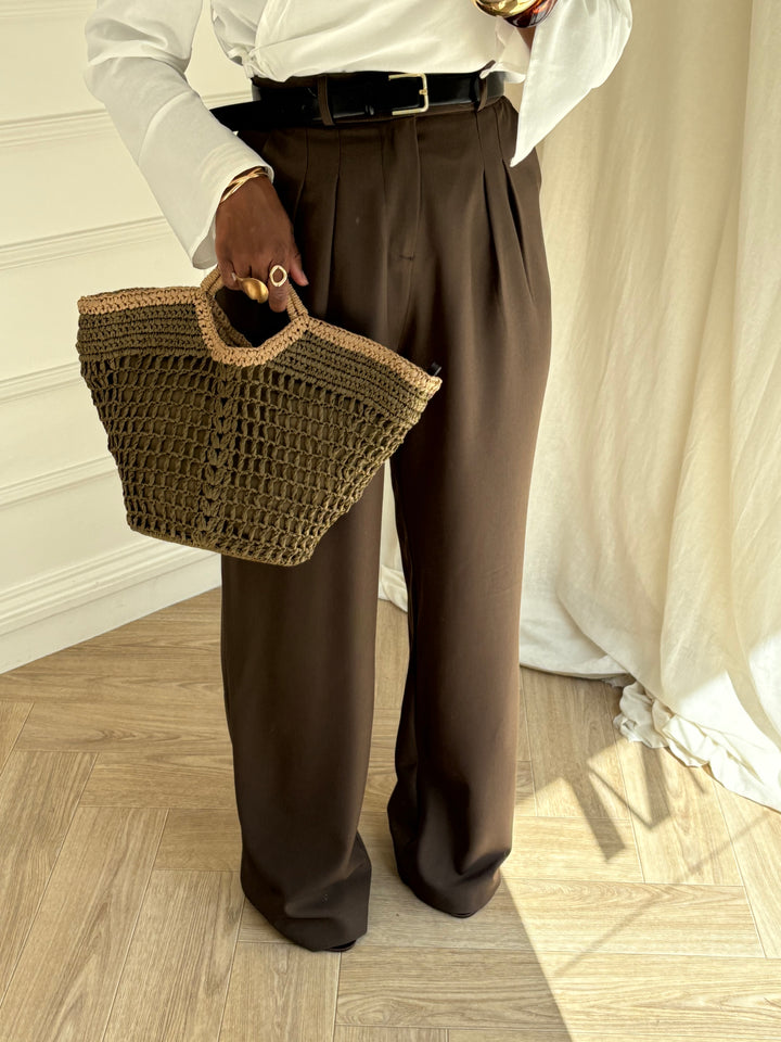 PANTALON PREMIUM TALL MARRON