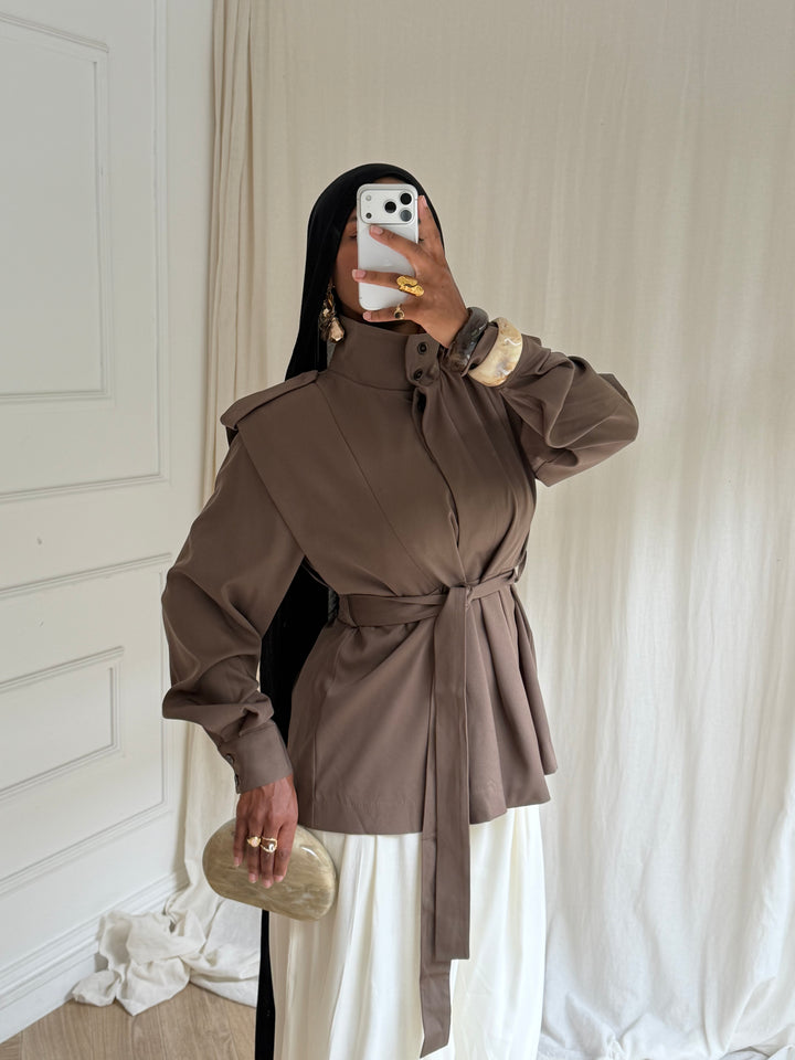 VESTE OLYA TAUPE