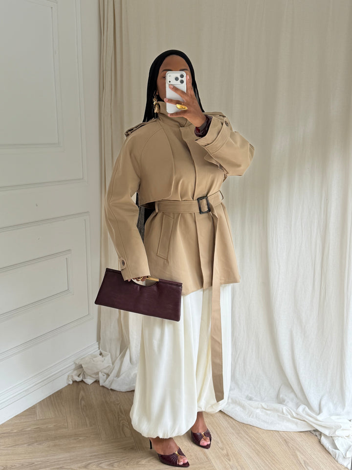 TRENCH COURT LUXURY CAMEL